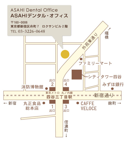 ASAHIデンタル・オフィス地図